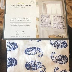 Paisley Cafe Curtain set
